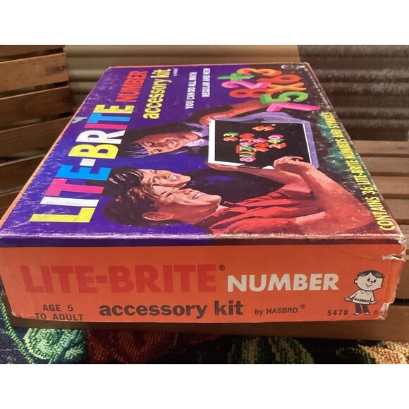 Lite Brite Numbers Accessory Kit + Alphabet & Peg Refill Sets Light Bright 1968 - Picture 14 of 16